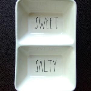 Rae Dunn/Magenta Ceramic Divided Snack